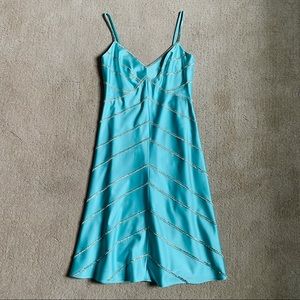 Badgley Mischka Silk Beaded Dress - Size 4